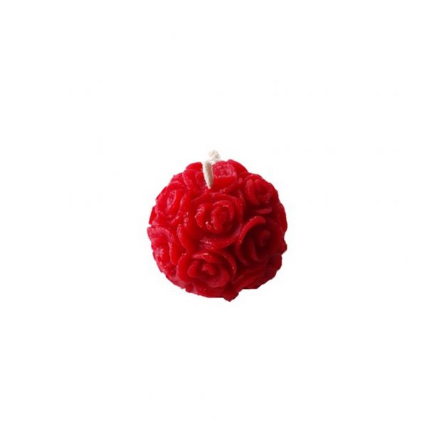 Kleiner Rosenbusch Bienenwachskerze